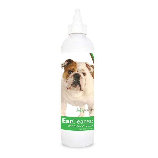 Healthy Breeds 8 oz Bulldog Ear Cleanse with Aloe Vera Cucumber Melon 840235103936 - main